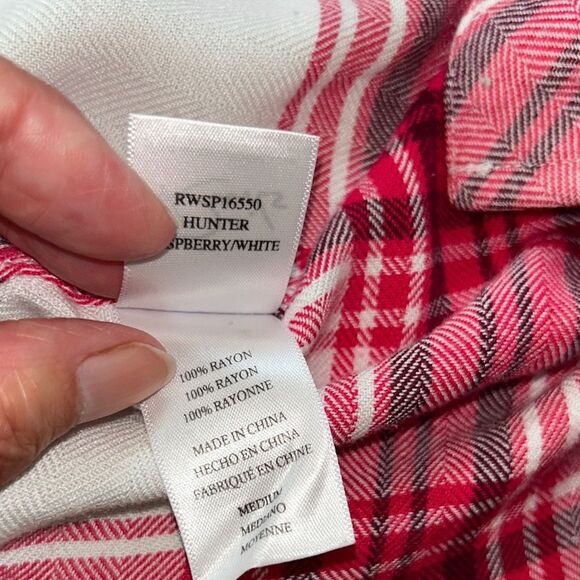 Rails ‘Hunter’ Plaid Shirt 👚 in Raspberry & White SOFT Pocket. - Picture 16 of 17
